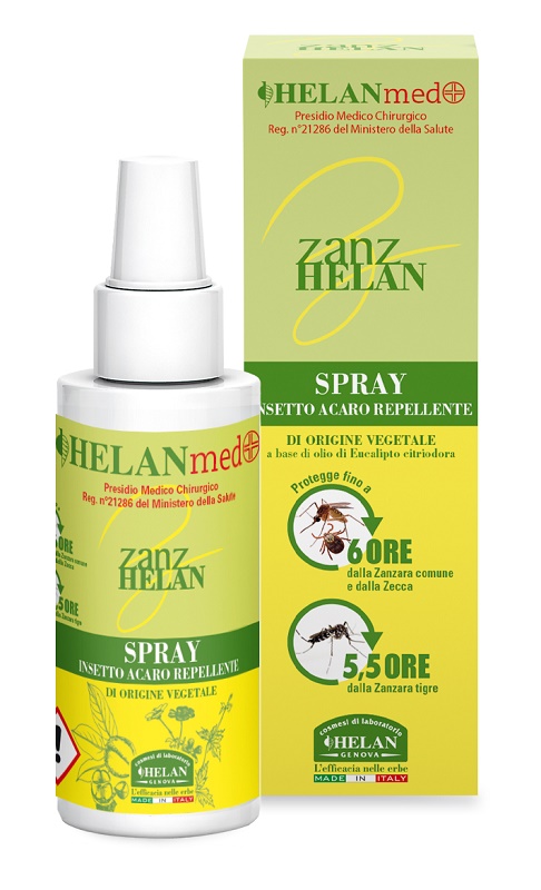 ZANZHELAN INSETTOREPELLENTE VEGETALE SPRAY ECOLOGICO 100 ML - Farmapanda Srl