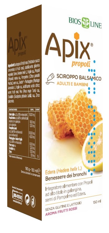 APIX PROPOLI SCIROPPO BALSAMICO SENZA CONSERVANTI 150 ML BIOSLINE - Farmapanda Srl