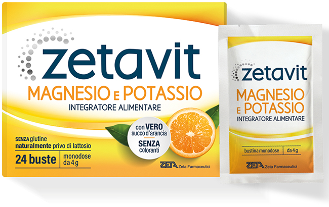 ZETAVIT MAGNESIO POTASSIO 24 BUSTINE DA 4 G - Farmapanda Srl