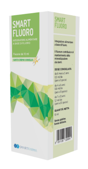 SMART FLUORO GOCCE 10 ML GUSTO CREMA VANIGLIA - Farmapanda Srl