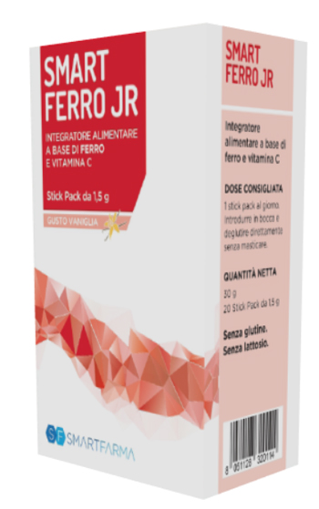 SMART FERRO JR 20 STICK PACK GUSTO VANIGLIA - Farmapanda Srl