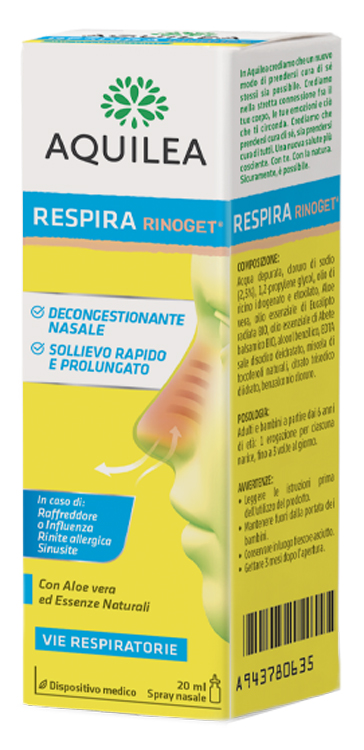 AQUILEA RESPIRA RINOGET 20 ML - Farmapanda Srl