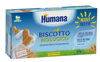 HUMANA BISCOTTO BABY BIO 2 SACCHETTI DA 180 G - Farmapanda Srl
