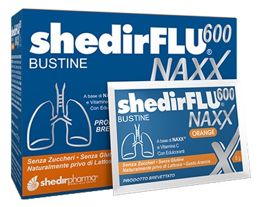 SHEDIRFLU 600 NAXX ARANCIA SENZA ZUCCHERI 20 BUSTINE - Farmapanda Srl