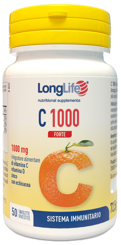 LONGLIFE C 1000 FORTE 50 TAVOLETTE - Farmapanda Srl