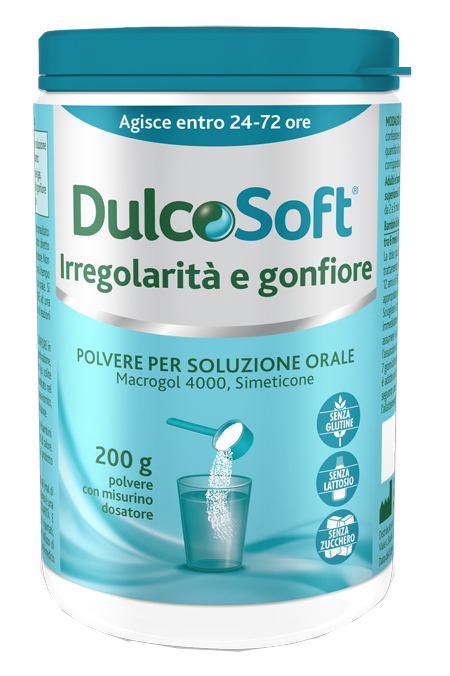 DULCOSOFT IRREGOLARITA' E GONFIORE POLVERE SOLUBILE 200 G - Farmapanda Srl