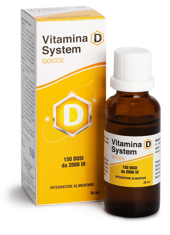 VITAMINA D SYSTEM GOCCE 150 DOSI DA 2000 UI 26 ML - Farmapanda Srl