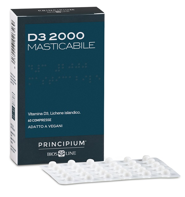PRINCIPIUM D3 2000 MASTICABILE 60 COMPRESSE - Farmapanda Srl