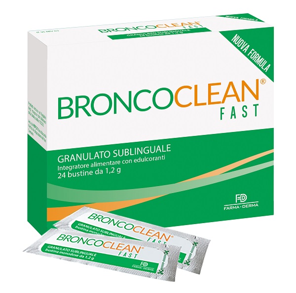 BRONCOCLEAN FAST GRANULATO SUBLINGUALE 24 BUSTINE - Farmapanda Srl