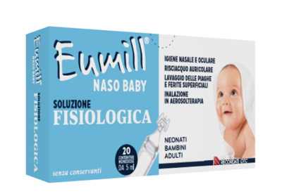 EUMILL NASO BABY SOLUZIONE FISIOLOGICA 20 CONTENITORI MONODOSE 5 ML - Farmapanda Srl