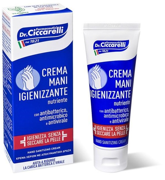 CICCARELLI CREMA MANI IGIENIZZANTE 75 ML - Farmapanda Srl