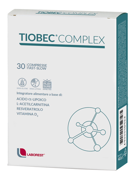 TIOBEC COMPLEX 30 COMPRESSE FAST SLOW - Farmapanda Srl