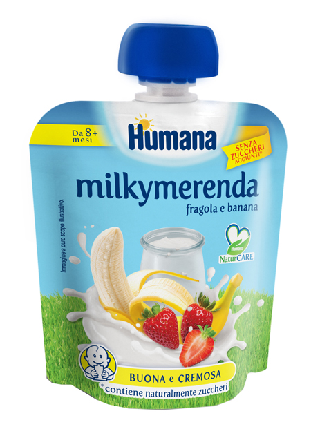 MILKYMERENDA FRAGOLA BANANA 100 G - Farmapanda Srl
