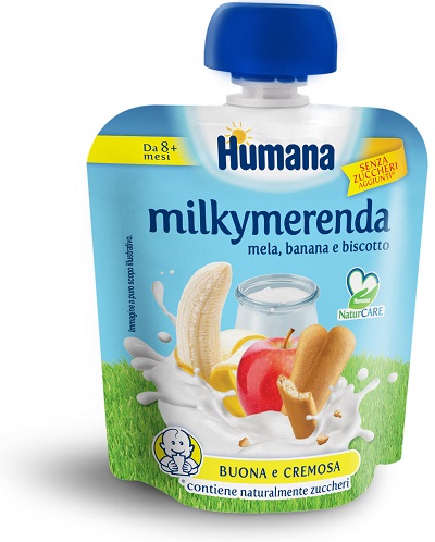 MILKYMERENDA MELA-BANANA BISCOTTO 100 G - Farmapanda Srl