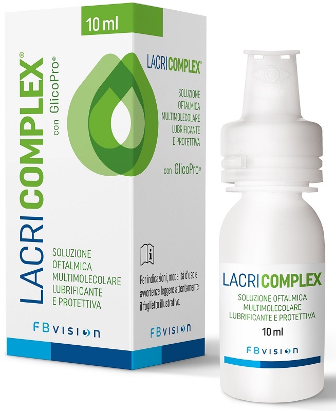 LACRICOMPLEX SOLUZIONE OFTALMICA MULTIMOLECOLARE LUBRIFICANTE PROTETTIVA 10 ML - Farmapanda Srl