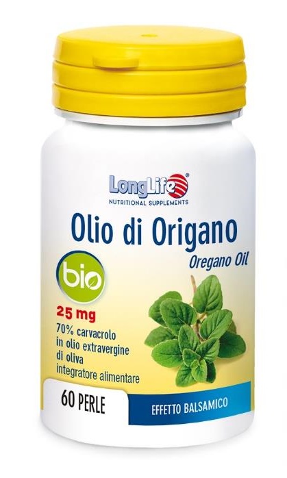 LONGLIFE OLIO ORIGANO BIO 60 PERLE DI GELATINA - Farmapanda Srl