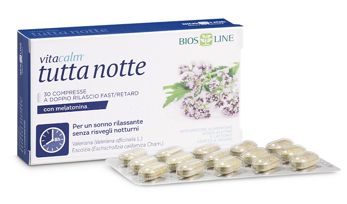 VITACALM TUTTA NOTTE CON MELATONINA 30 COMPRESSE - Farmapanda Srl