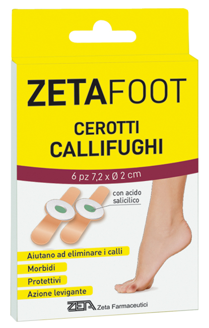 ZETAFOOT CEROTTO CALLIFUGO DISCHETTO CENTRALE 6 PEZZI - Farmapanda Srl