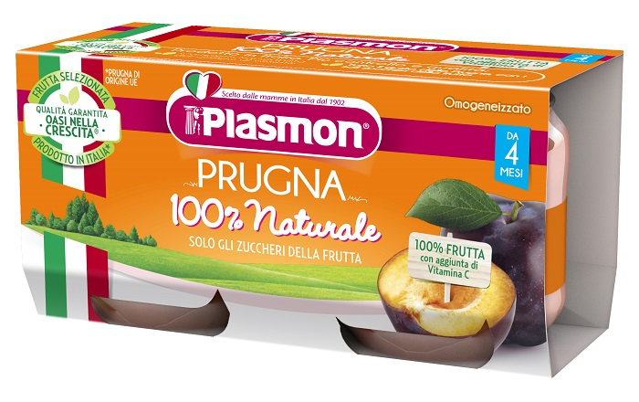 PLASMON OMOGENEIZZATO PRUGNA 2 X 80 G - Farmapanda Srl