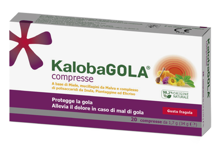 KALOBAGOLA 20 COMPRESSE FRAGOLA - Farmapanda Srl