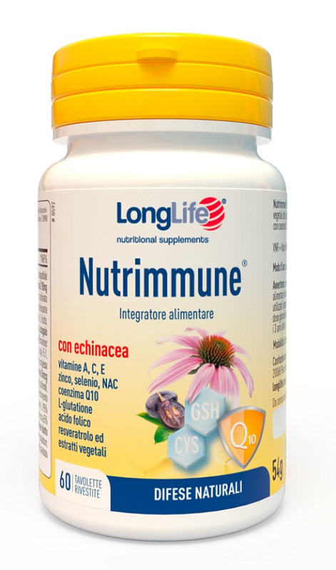 LONGLIFE NUTRIMMUNE 60 TAVOLETTE RIVESTITE - Farmapanda Srl