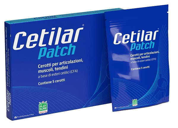 CEROTTO MONOUSO CETILAR PATCH PER ARTICOLAZIONI MUSCOLI E TENDINI 5 PEZZI - Farmapanda Srl