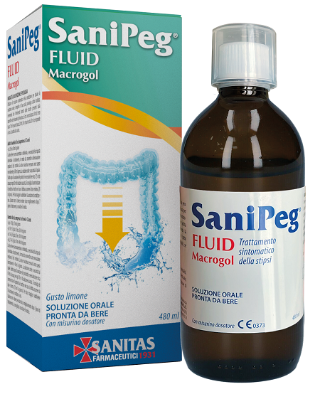 SANIPEG FLUID MACROGOL 480 ML - Farmapanda Srl