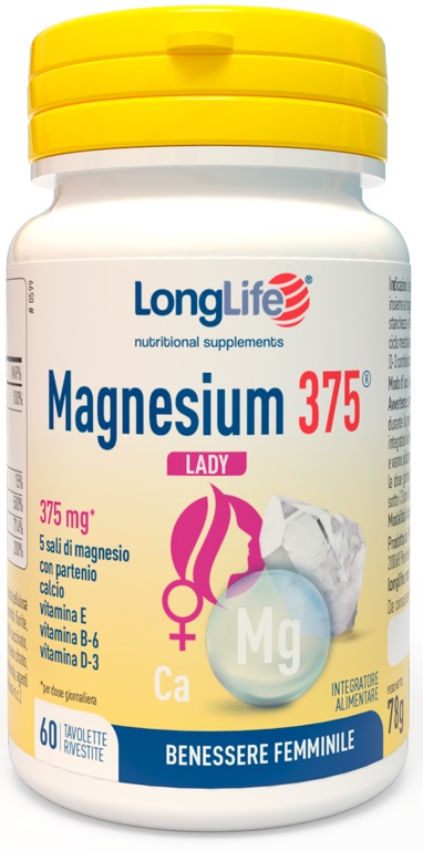 LONGLIFE MAGNESIUM 375 LADY 60 TAVOLETTE - Farmapanda Srl