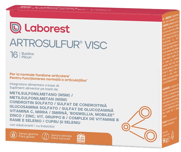 ARTROSULFUR VISC 16 BUSTINE DA 6 G - Farmapanda Srl