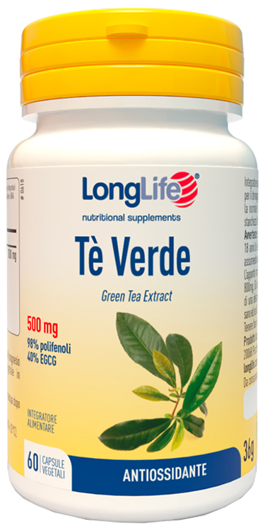 LONGLIFE TE' VERDE 500MG 60 CAPSULE - Farmapanda Srl