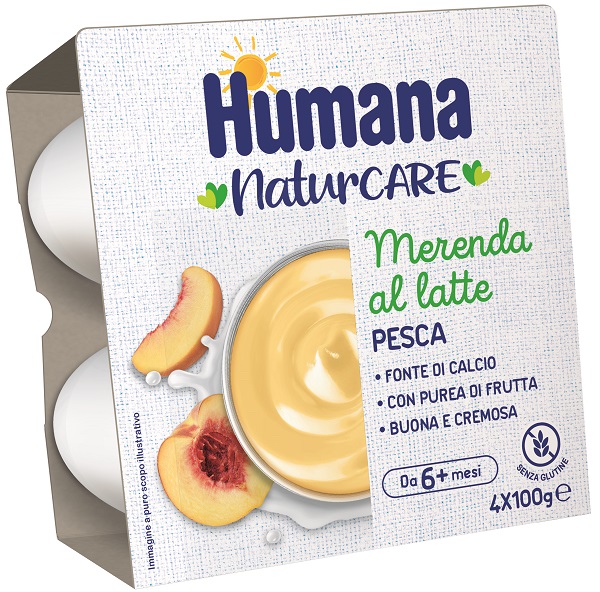 HUMANA MERENDA PESCA 4 PEZZI DA 100 G - Farmapanda Srl