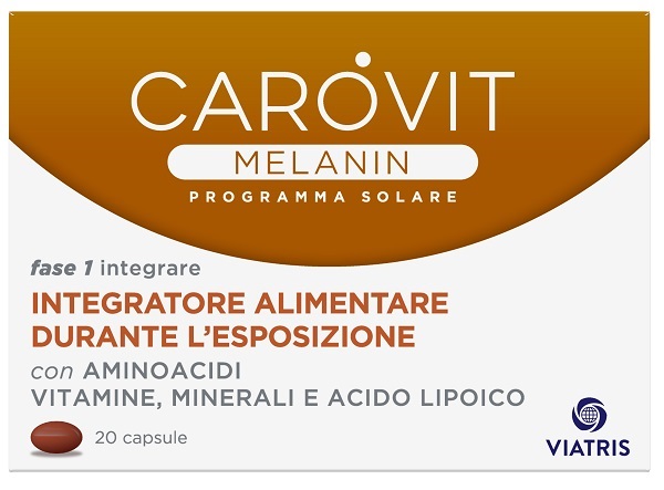 CAROVIT MELANIN PROGRAMMA SOLARE 20 CAPSULE - Farmapanda Srl