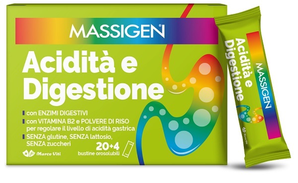 MASSIGEN ACIDITA' E DIGESTIONE 24 STICKPACK - Farmapanda Srl