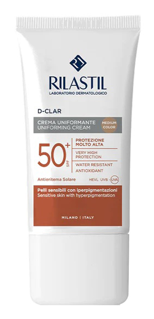 RILASTIL SUN SYSTEM D-CLAR MEDIUM SPF50+ 40 ML - Farmapanda Srl