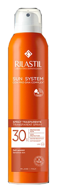 RILASTIL SUN SYSTEM TRANSPARENT SPRAY SPF30 200 ML - Farmapanda Srl