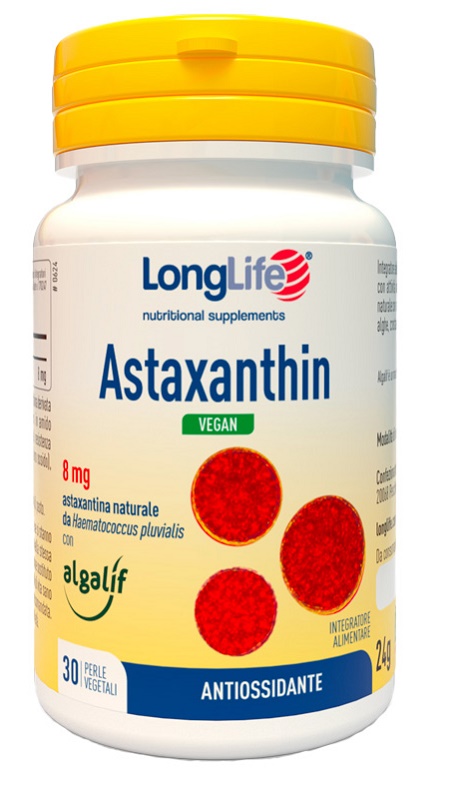 LONGLIFE ASTAXANTHIN VEGAN 30 PERLE - Farmapanda Srl
