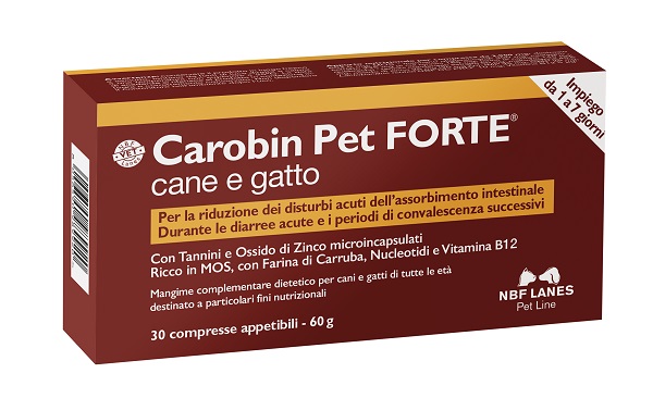 CAROBIN PET FORTE 30 COMPRESSE - Farmapanda Srl