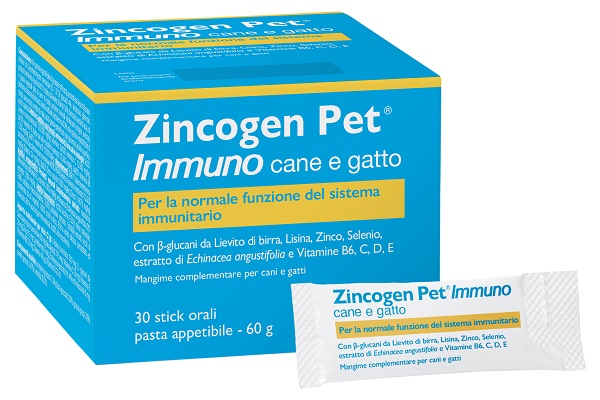 ZINCOGEN PET IMMUNO PASTA 30 STICK - Farmapanda Srl