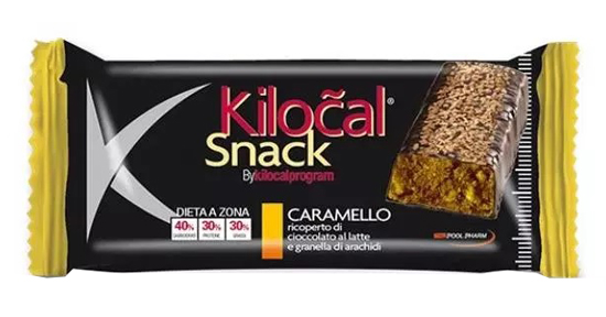 KILOCAL BARRETTA SNACK CARAMELLO 33 G - Farmapanda Srl