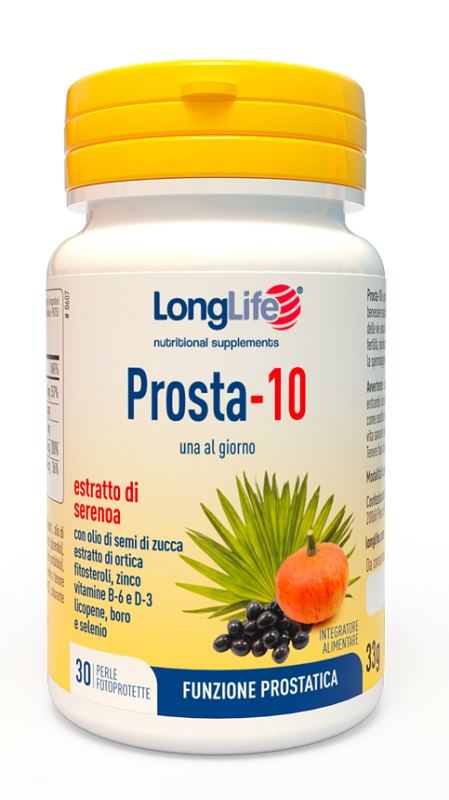 LONGLIFE PROSTA-10 30 PERLE FOTOPROTETTE - Farmapanda Srl