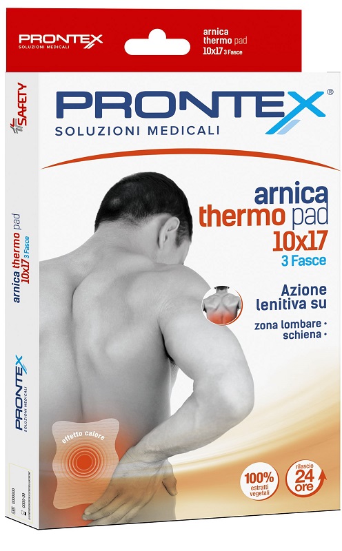FASCIA PRONTEX ARNICA THERMO PAD 10 X 17 3 PEZZI - Farmapanda Srl