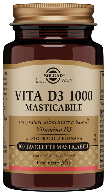 VITA D3 1000 100 TAVOLETTE MASTICABILI - Farmapanda Srl