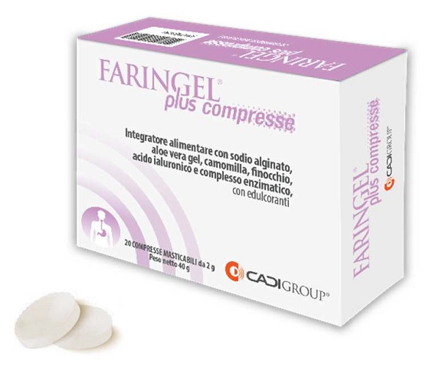 FARINGEL PLUS 20 COMPRESSE MASTICABILI - Farmapanda Srl