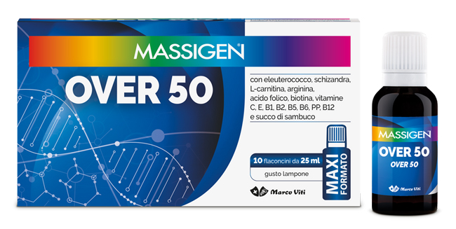 MASSIGEN OVER 50 10 FLACONI DA 25 ML - Farmapanda Srl