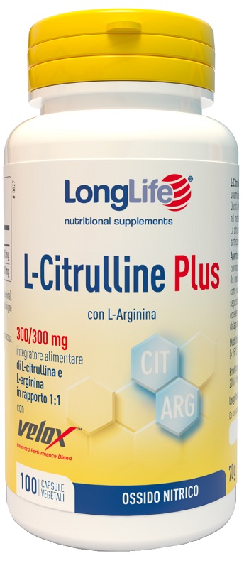 LONGLIFE L-CITRULLINE PLUS 100 CAPSULE VEGETALI - Farmapanda Srl