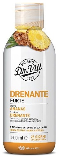 DR VITI DRENANTE FORTE ANANAS 500 ML SENZA ZUCCHERI - Farmapanda Srl