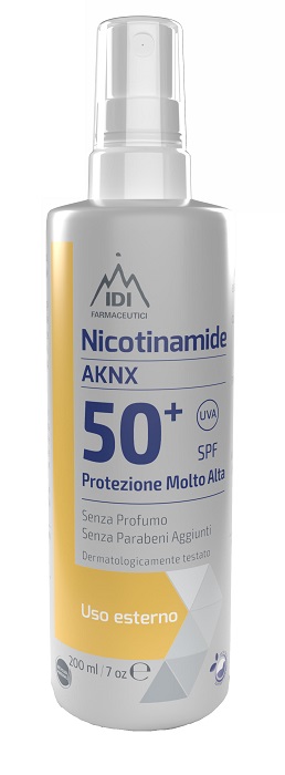 NICOTINAMIDE AKNX SPF50+ 200 ML - Farmapanda Srl