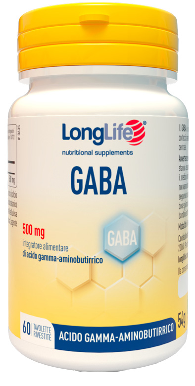 LONGLIFE GABA 500MG 60 TAVOLETTE RIVESTITE - Farmapanda Srl