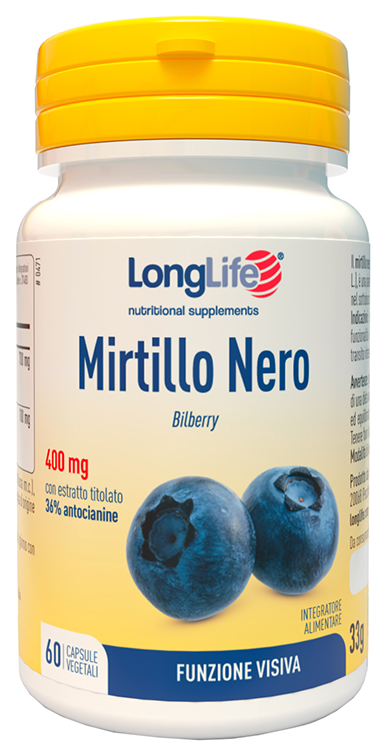 LONGLIFE MIRTILLO ROSSO FORTE 60 VEGICAPS - Farmapanda Srl