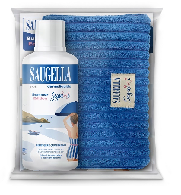SAUGELLA SEGUIMI BUNDLE DERMOLIQUIDO 500 ML + GADGET POCHETTE - Farmapanda Srl